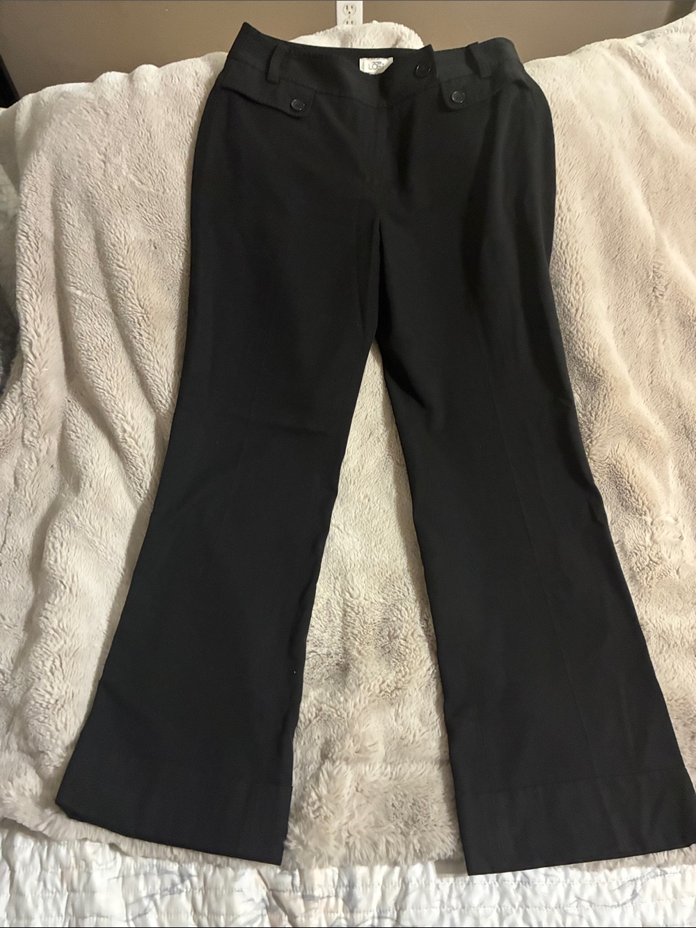 LOFT Black Boot Cut Dress Pants